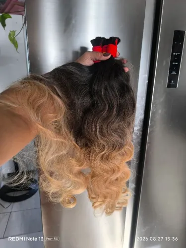 Cabelo ombré hair 65 cm limpo