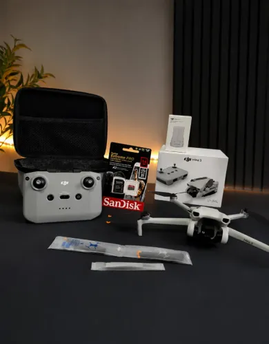 DJI Mini 3 Kit Completo 2 Baterias (1 Lacrada) + 64GB + Bolsa | 3M Garantia Rian Eletro