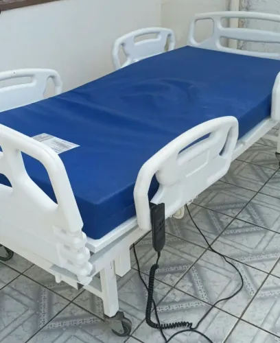 Cama hospitalar elétrica+colchão
