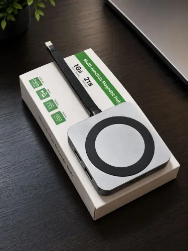 Hub USB-C Magnético 8 em 1 + NVMe 2230 128GB