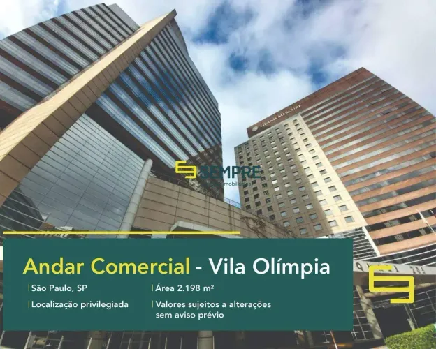 Andar comercial para alugar na Vila Olímpia