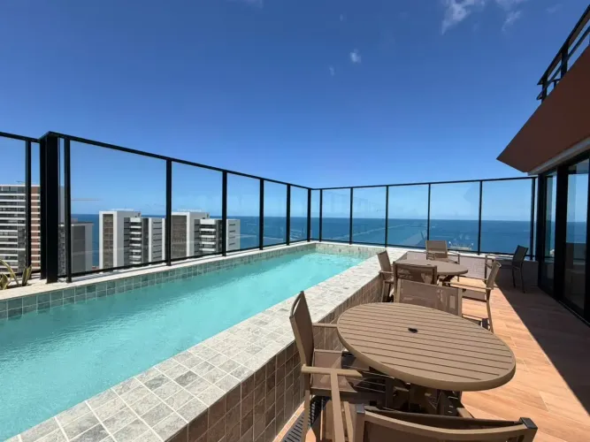 Apartamento Studio novo - Vista Mar - Ondina - Perfeito para investimento