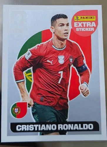 Figurinha Extra Legend Silver de Cristiano Ronaldo Copa 2026