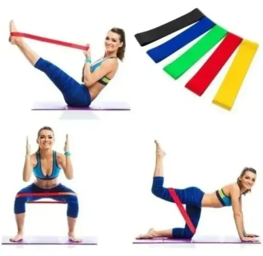 Kit 5 mini bands para ginástica 