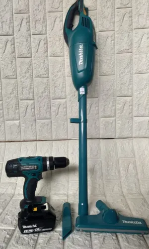 Kit Makita- Aspirador de Pó + Parafusadeira 18V Profissional