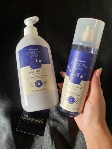 Cuide-se bem Boa noite Hidratante + bodysplash