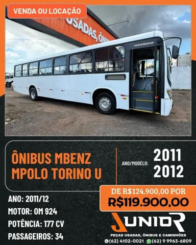 Ônibus Mercedes Marcopolo Torino 2011/12