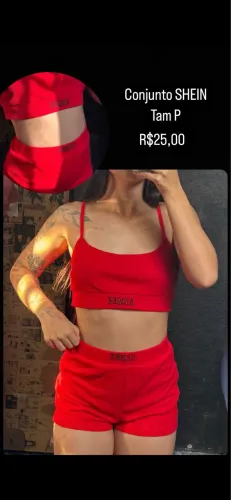 Conjunto SHEIN Top e Short