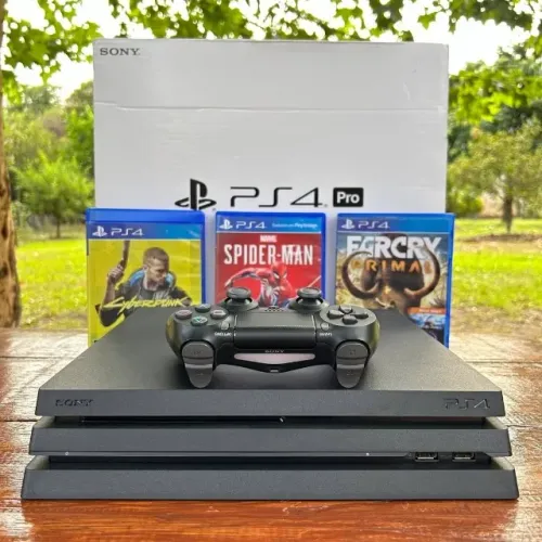 PS4 Pro 1TB Com Controle Original Caixa e Jogo à Escolha