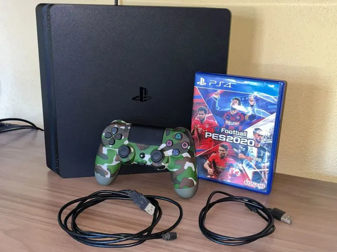 VENDO PS4 SLIM 500GB + CONTROLE + JOGO