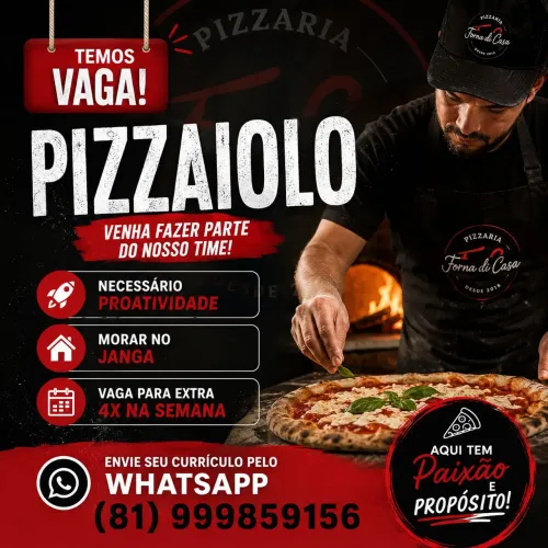 Vaga de Pizzaiolo 