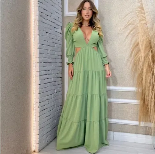 Vestido verde social
