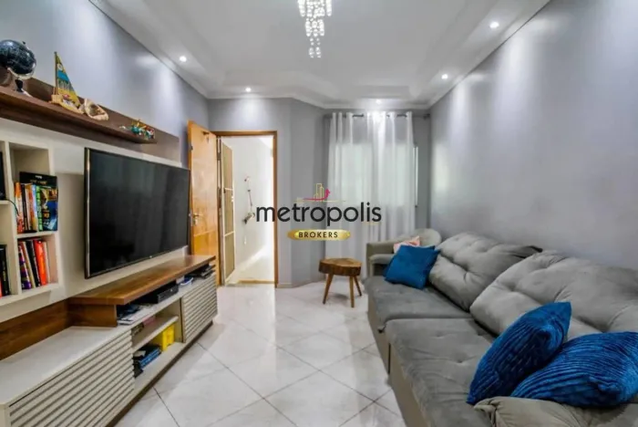 Sobrado com 3 dormitórios à venda, 112 m² por R$ 639.500,00 - Vila Curuçá - Santo André/SP
