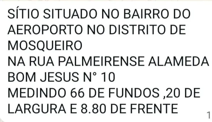 Sítio em Mosqueiro 