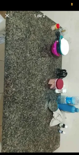 Mesa de jantar de mármore rústica 6 lugares
