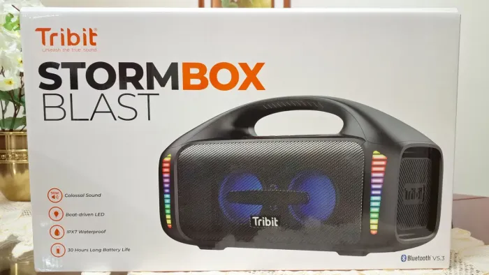 Caixa de Som Tribit Stormbox Blast, 90W, IPX7, Bluetooth 5.3