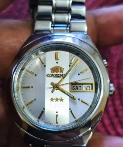 RELÓGIO ORIENT CRYSTAL AUTOMÁTICO JAPAN IMPECÁVEL