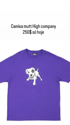 Camiseta high company mutt roxa 