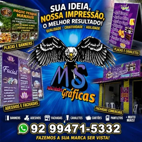 FACHADAS, BANNERS, ADESIVOS, TOLDOS E MUITO MAIS!
