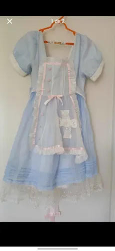 Vestido Lolita Enfermeira Carnaval Alice Tam L chinês ou M brasileiro