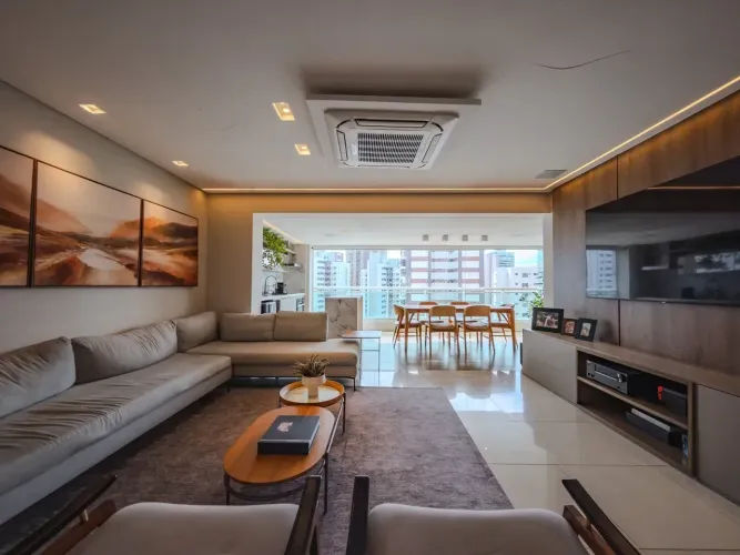 Apartamento a venda no Caminho das Árvores com 3 suites nascente varanda gourmet  Villaggi