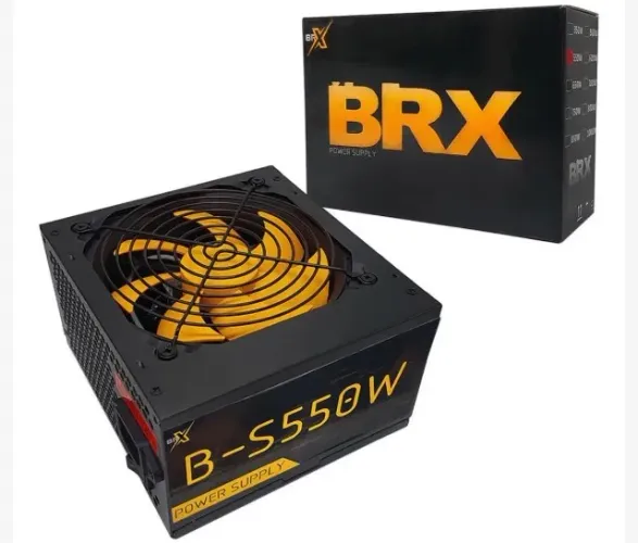 Fonte - Fonte 550w Brx B-s550w, Atx, Bivolt Automático