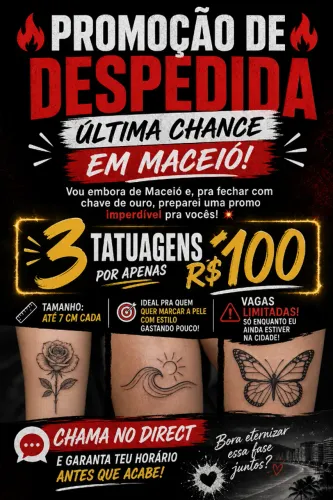 Tatuagem na promoção