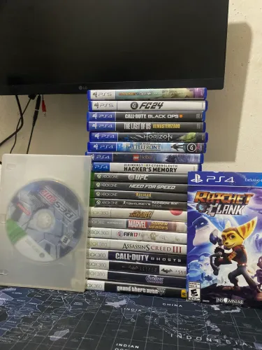 LOTE DE JOGOS XBOX 360,ONE,PS4 e PS5 em Perfeito estado