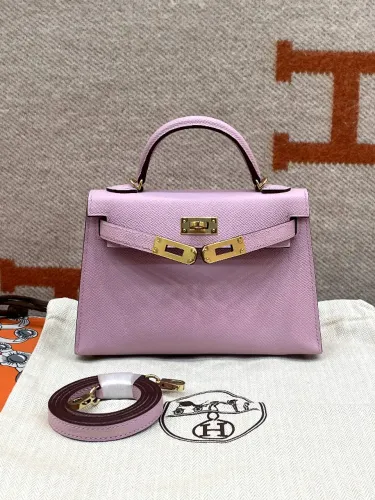 BOLSA MINI KELLY COURO