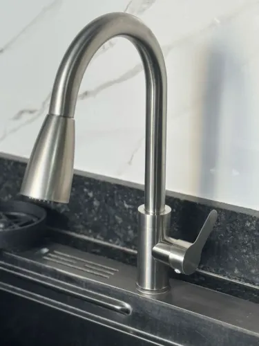 Torneira Gourmet monocomando inox