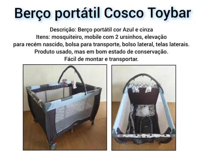 Berço Portátil Cosco Toybar