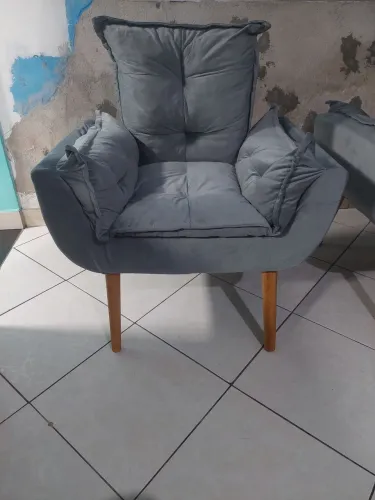 POLTRONA CINZA NOVA NA EMBALAGEM