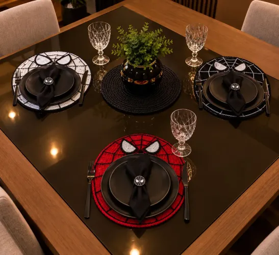 Sousplat crochê homem aranha