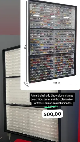Painel de colecionador carrinho hot wheels