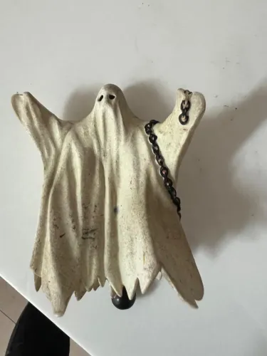 Boneco Fantasma Fluorescente Papo 2002 Medieval Fantasy (Com Corrente e Bola) - Original