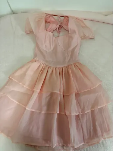 Vestido Encantado Rosa Bebê Rodado