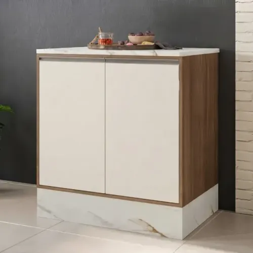 Balcão clara com 2 portas