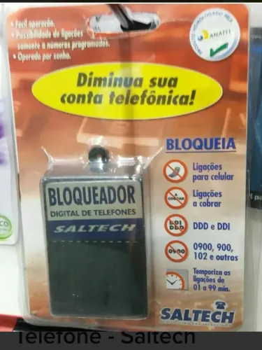 Bloqueadores de Chamadas Digital de Telefones Fixos Para CEL, DDD, DDI. Marca Saltech. <br>