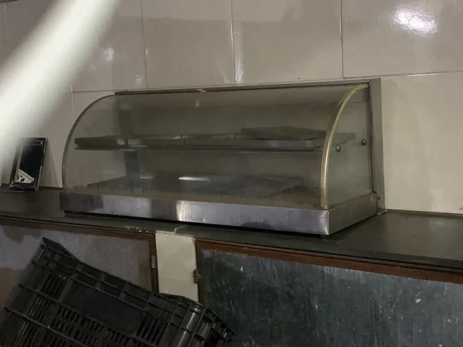 Estufa grande inox/vitrine