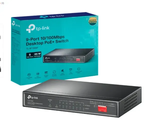 Switch POE 9 Portas Tp-link TL-SF1009P 8 portas POE | Novo | Garantia - Nexo Store