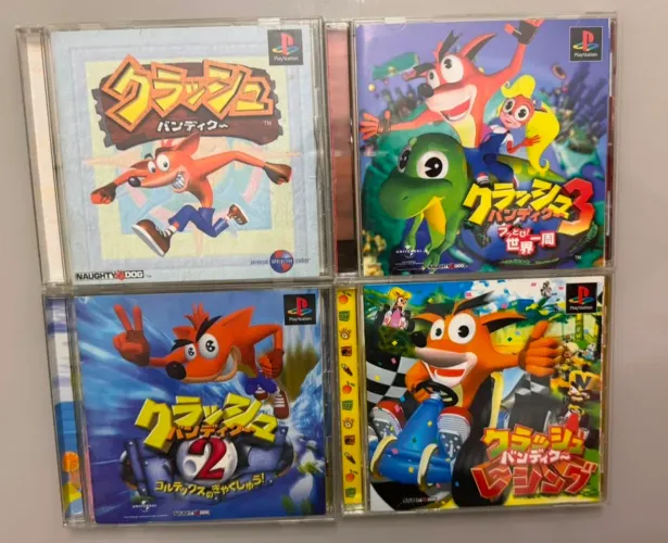 Coleção Crash Bandicoot PlayStation 1 Original Japonês