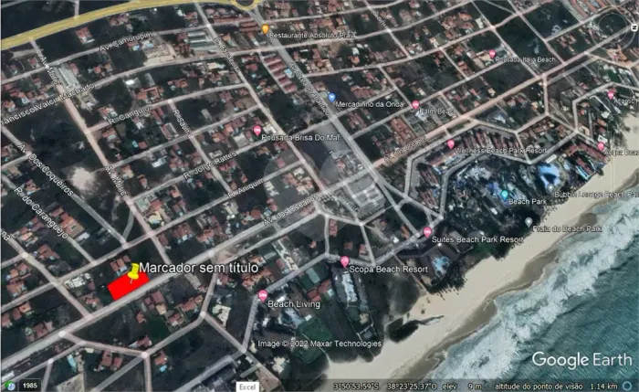 Terreno à venda em Porto das dunas - CE