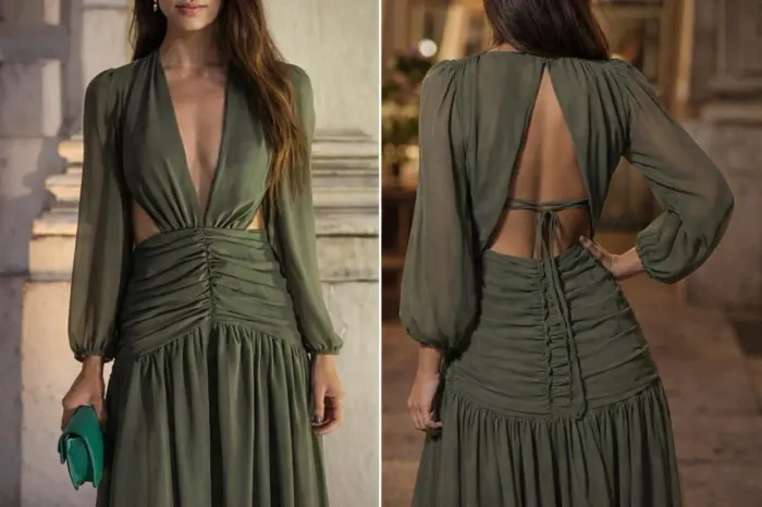 Vestido de festa Verde - tamanho P
