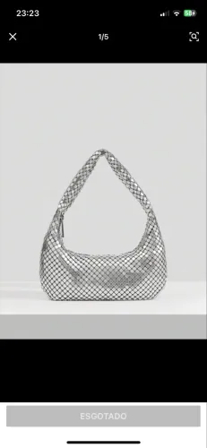 Bolsa de festa prata