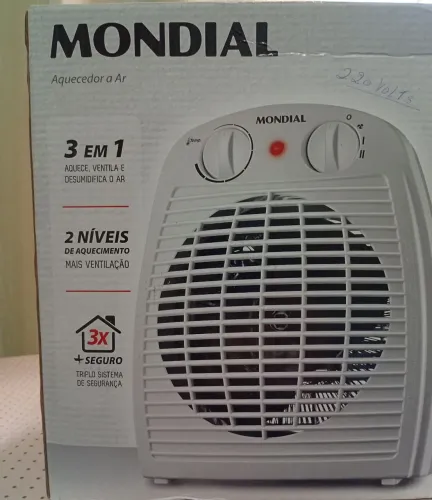 VENDO AQUECEDOR DE AR 2 NÍVEIS DE AQUECIMENTO E VENTILADOR