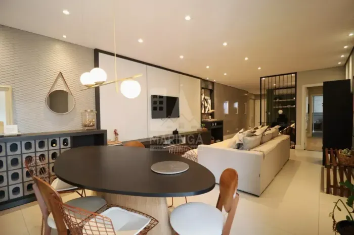Apartamento MOBILIADO & DECORADO a venda, 3 suítes, Zona 01, Maringá PR, 3 vagas de garage