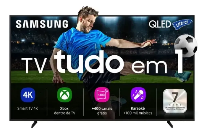 Smart TV Samsung 75? 4K QLED Ultra QN75Q7FAAGXZD controle por gestos