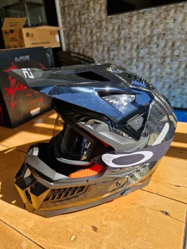 Capacete ls2 mx703 carbon tamanho 58 - oportunidade