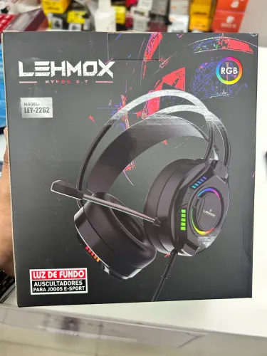 Headphone Gamer com Microfone e LED RGB- LehMox - lacrados