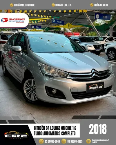 Citroen C4 Lounge Origine 1.6 Turbo Flex Aut. 2018